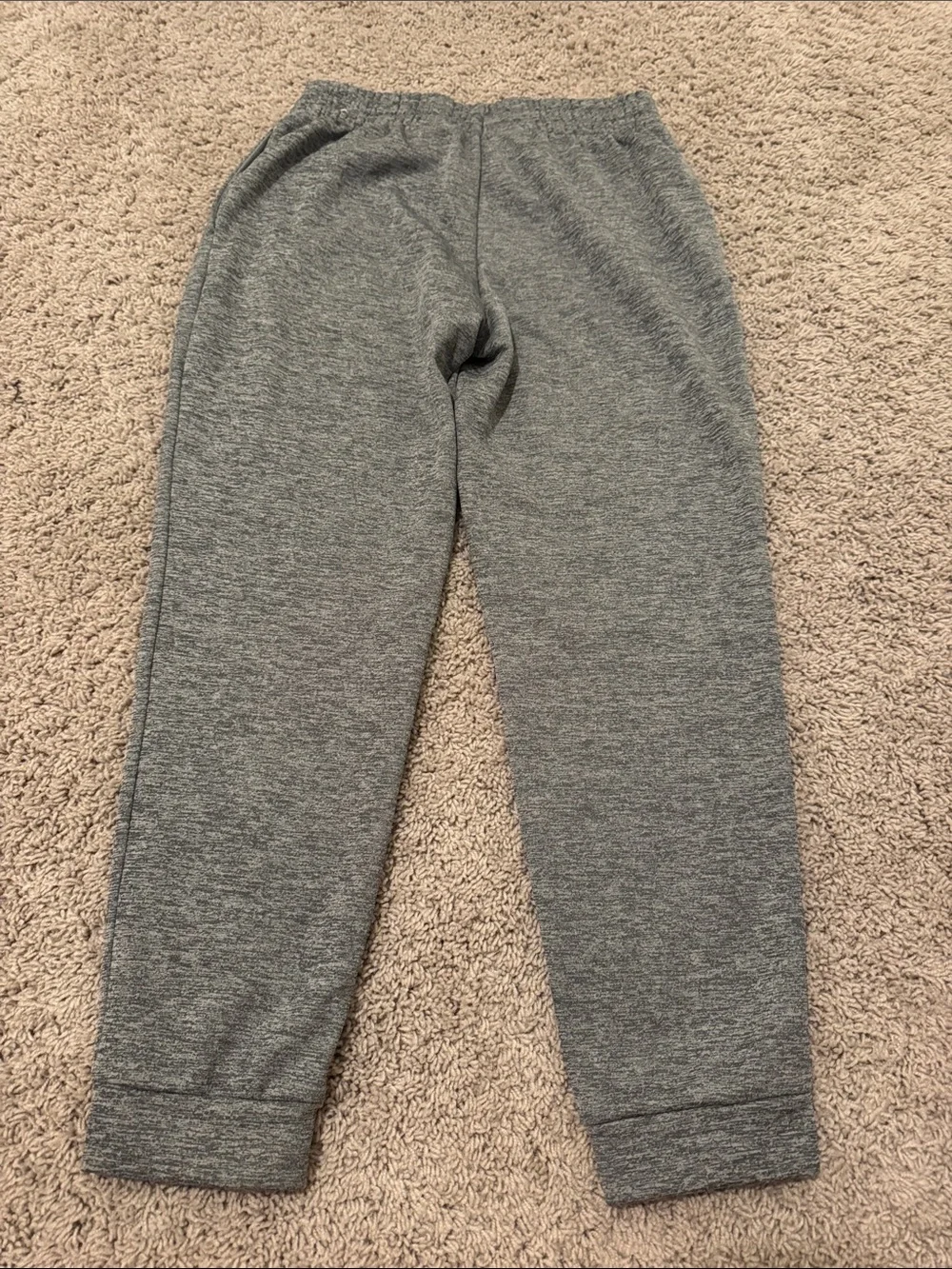 Nike Kids Gray Sweat Joggers with White Swoosh